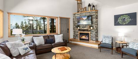 テレビ、暖炉、テレビゲーム、DVD プレーヤー