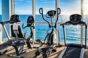 Fitness facility - Beachfront Luxury • Free Beach Chairs • Huge Balcony • Quiet West End (Panama City Beach)