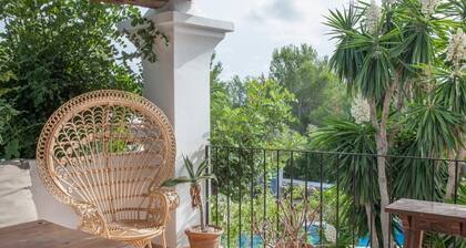 finca el retiro Ibiza, villa de luxe dans un environnement rustique pour 8 personnes