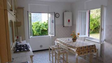 Fridge, oven, dishwasher, coffee/tea maker