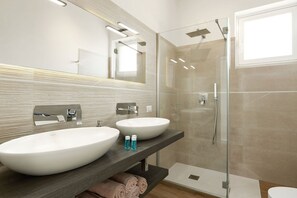 Hair dryer, towels