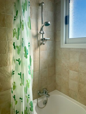 Combined shower/tub, hair dryer, towels - Private Villa With Large Private Pool Situated In Coral Bay, Paphos, Cyrprus (coral bay)