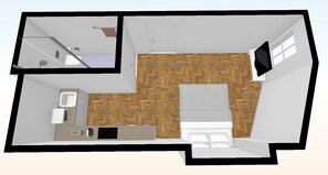 Floor plan - STUDIO SAO LOURENCO, right down town (Lisboa)