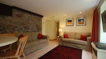 TV, DVD player, table tennis, video library