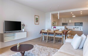 Smart TV, table football, ping pong