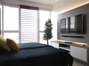 1 chambre, fer et planche à repasser, lit parapluie, Wi-Fi gratuit