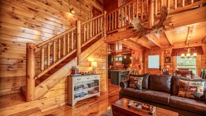 Smart TV, fireplace, video games