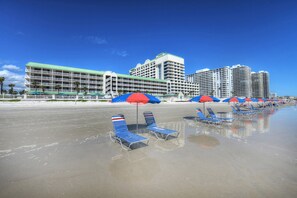 Aan het strand