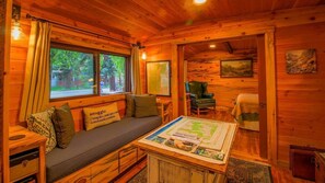 Interior - Storybook Exploration Cabin - Best of Cozy Colorado Mountain Cabins - Prime Loc (Estes Park)