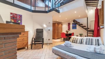 1 Schlafzimmer, BĂŒgeleisen/BĂŒgelbrett, WLAN, BettwĂ€sche