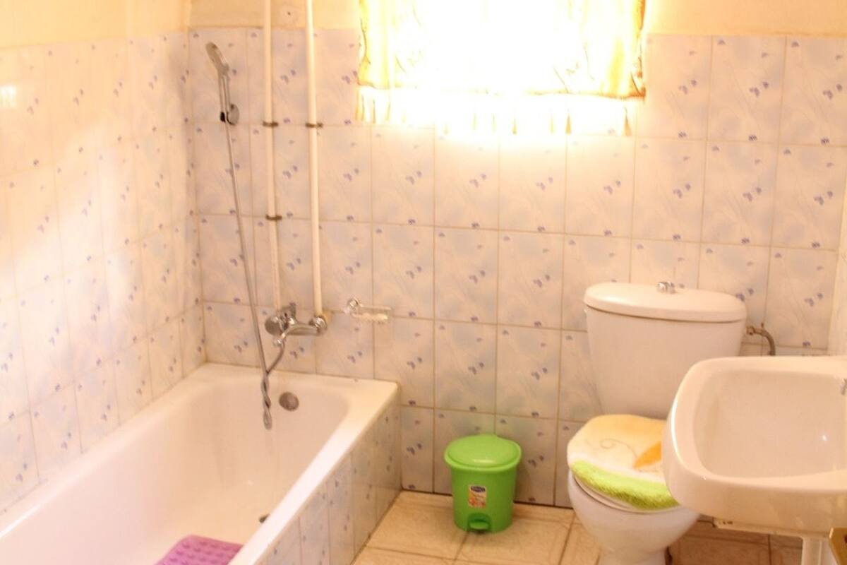 standard double room, 1 double bed | bathroom | shower, free toiletries, hair dryer, slippers