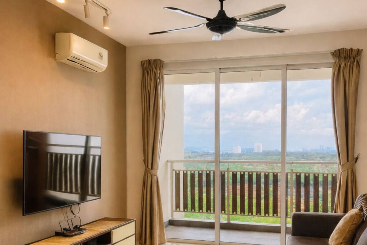 Departamento familiar, 3 habitaciones | Decoración personalizada, muebles diferentes y cortinas blackout