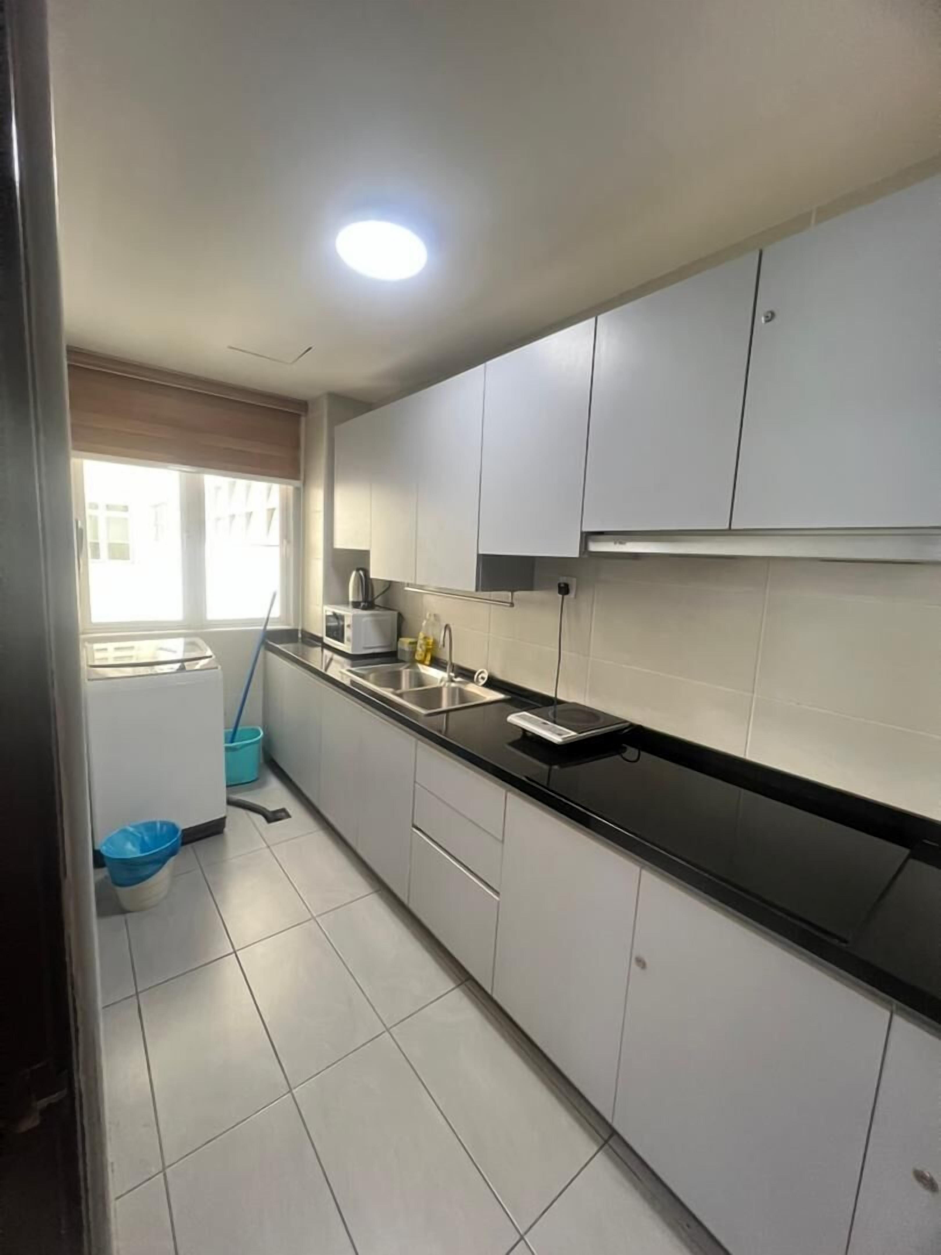 premium apartment | private kitchen | electric kettle, cookware/dishes/utensils