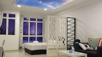 Individually decorated, individually furnished, blackout curtains