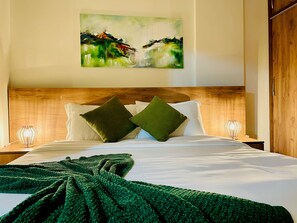 Luksushuoneisto, vuoristonäköala | 3 makuuhuonetta, egyptinpuuvillaiset lakanat, ylelliset vuodevaatteet