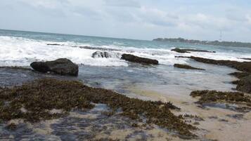 En la playa