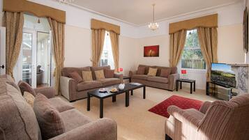 TV, fireplace, video games