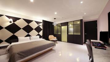 Quarto casal luxo | 1 quarto, roupas de cama premium, individualmente decorados