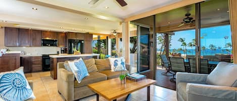 Smart TV, DVD player, books, music library