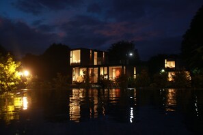 Front of property - evening/night