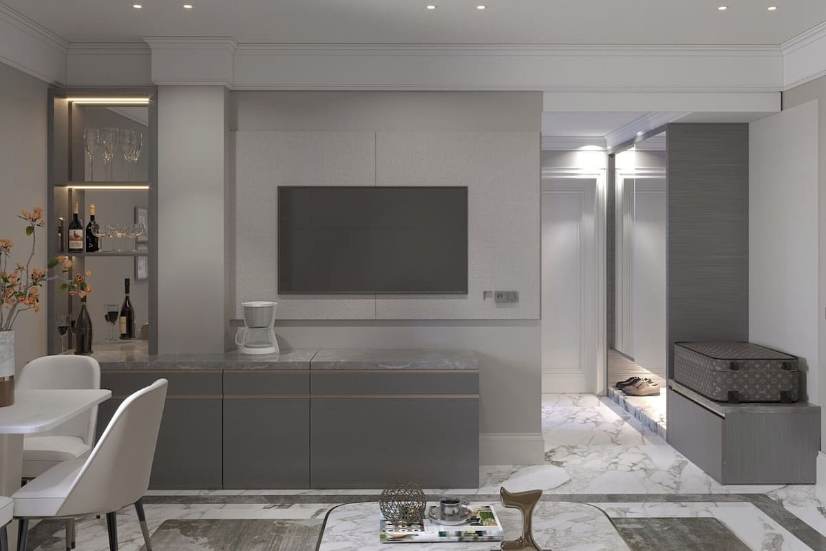 Suite de luxe, 1 llit de matrimoni gran i sofà llit, vistes a la ciutat | 1 dormitori, roba de llit d'alta qualitat i minibar