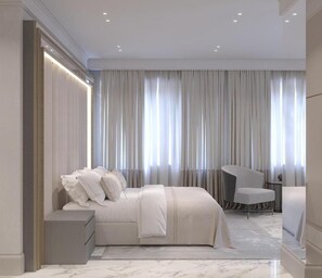 Habitación superior con 1 cama matrimonial o 2 individuales | 1 habitación, ropa de cama de alta calidad y camas con pillow-top 