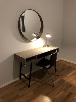 1 bedroom, blackout curtains, iron/ironing board, free WiFi