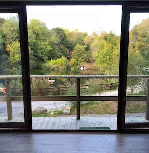 Executive Chalet, 2 Bedrooms, Hot Tub, Lake View | Balcony view