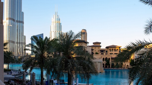 View from property - City Nights  - 3B Villa City View (Dubai)