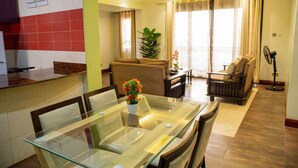 Lobby sitting area - Dina Apartments (Kampala)