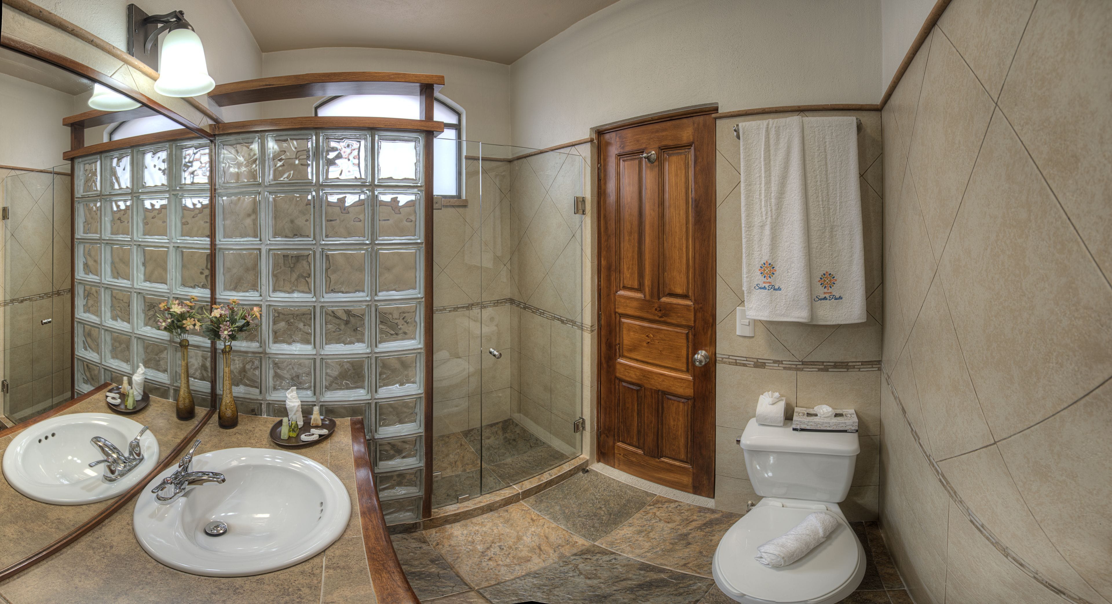 room, 2 double beds, non smoking | bathroom | shower, rainfall showerhead, free toiletries, hair dryer