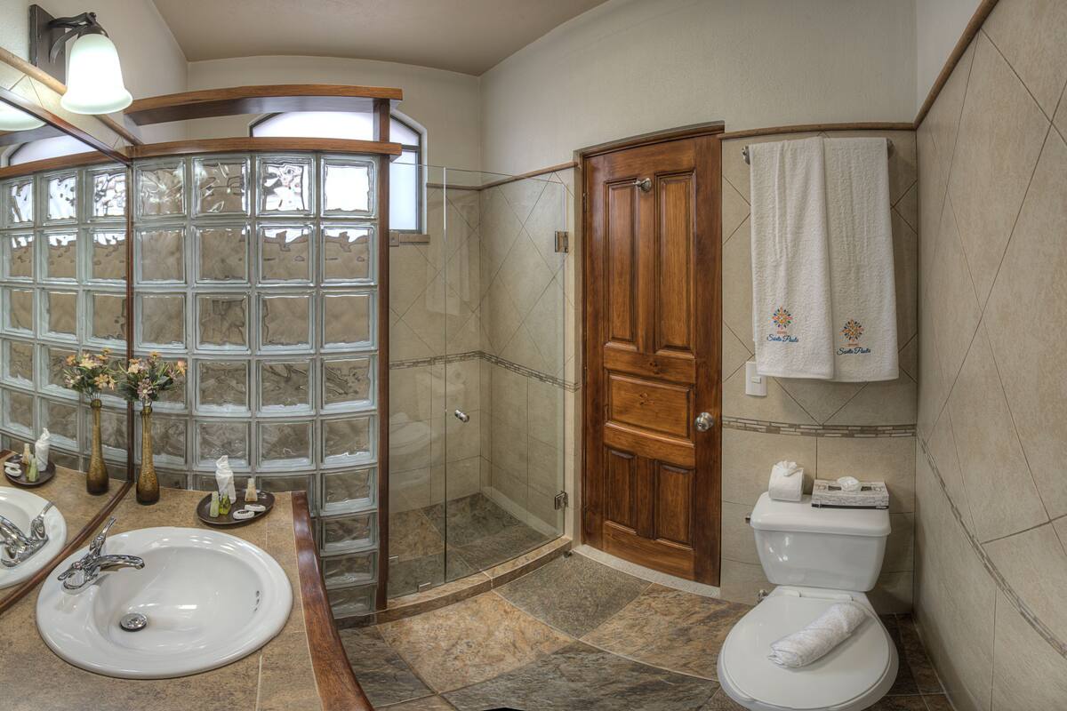 room, 2 double beds, non smoking | bathroom | shower, rainfall showerhead, free toiletries, hair dryer