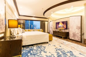 Ropa de cama de alta calidad y minibar 