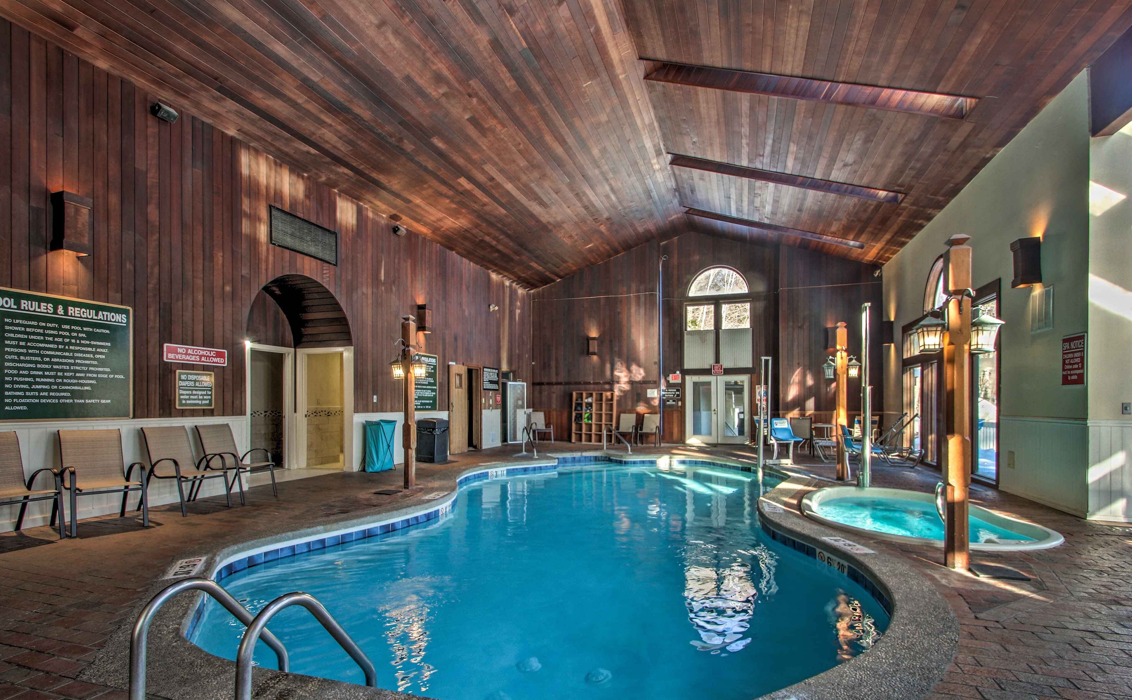 A heated pool