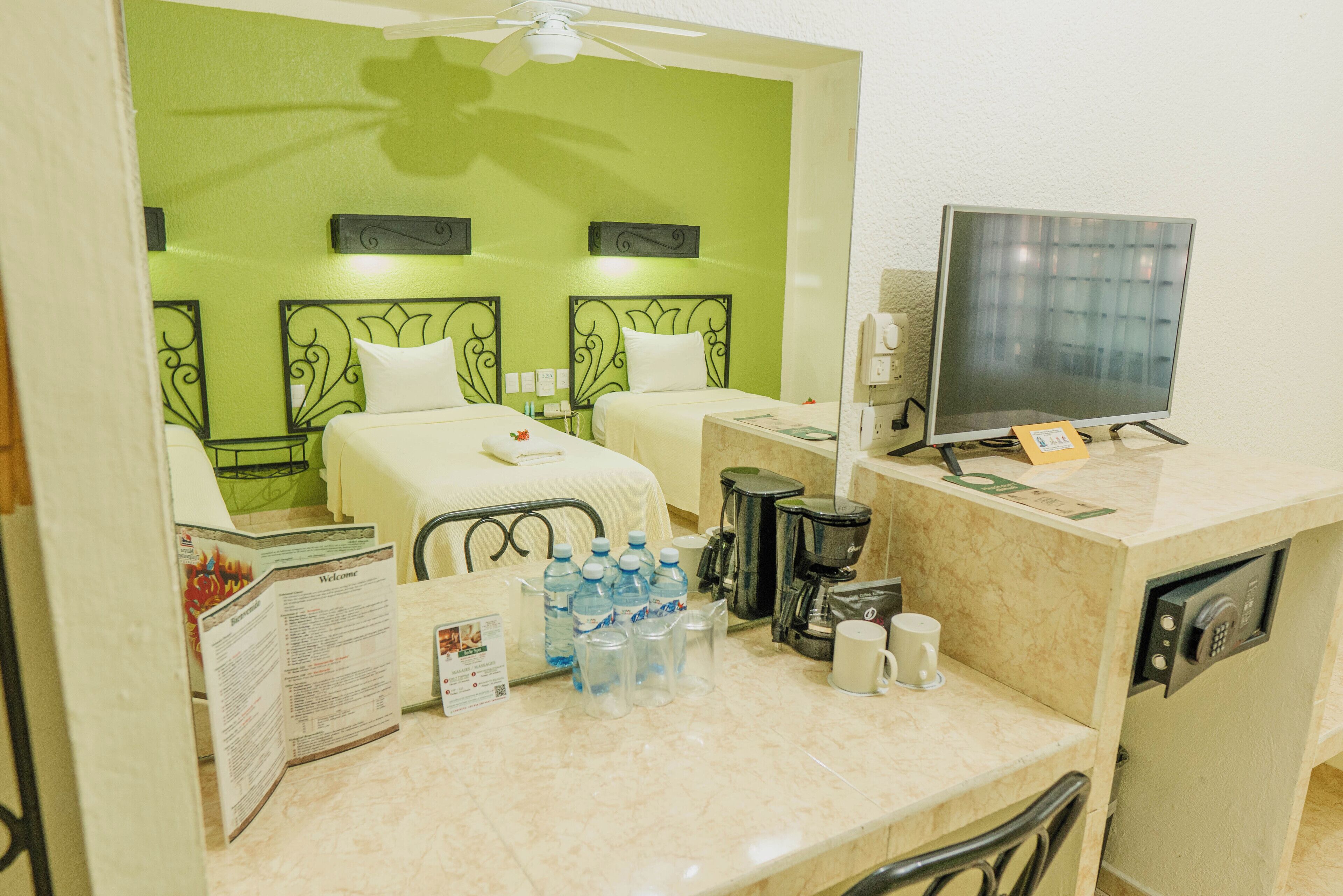 economy double room, 2 double beds, non smoking | bathroom | shower, free toiletries, towels