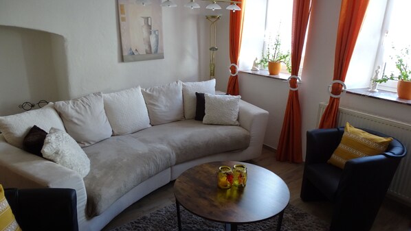 Télévision, lecteur de DVD, livres, chaîne hi-fi