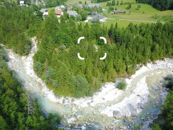 Aerial view - House in the Slovenian Alps for 5 persons (Trenta)