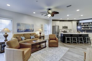 Een flatscreentelevisie