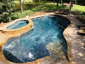 A heated pool