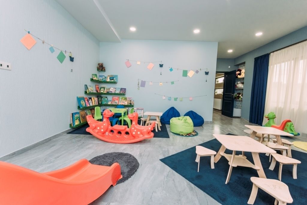 Área de juegos infantiles bajo techo