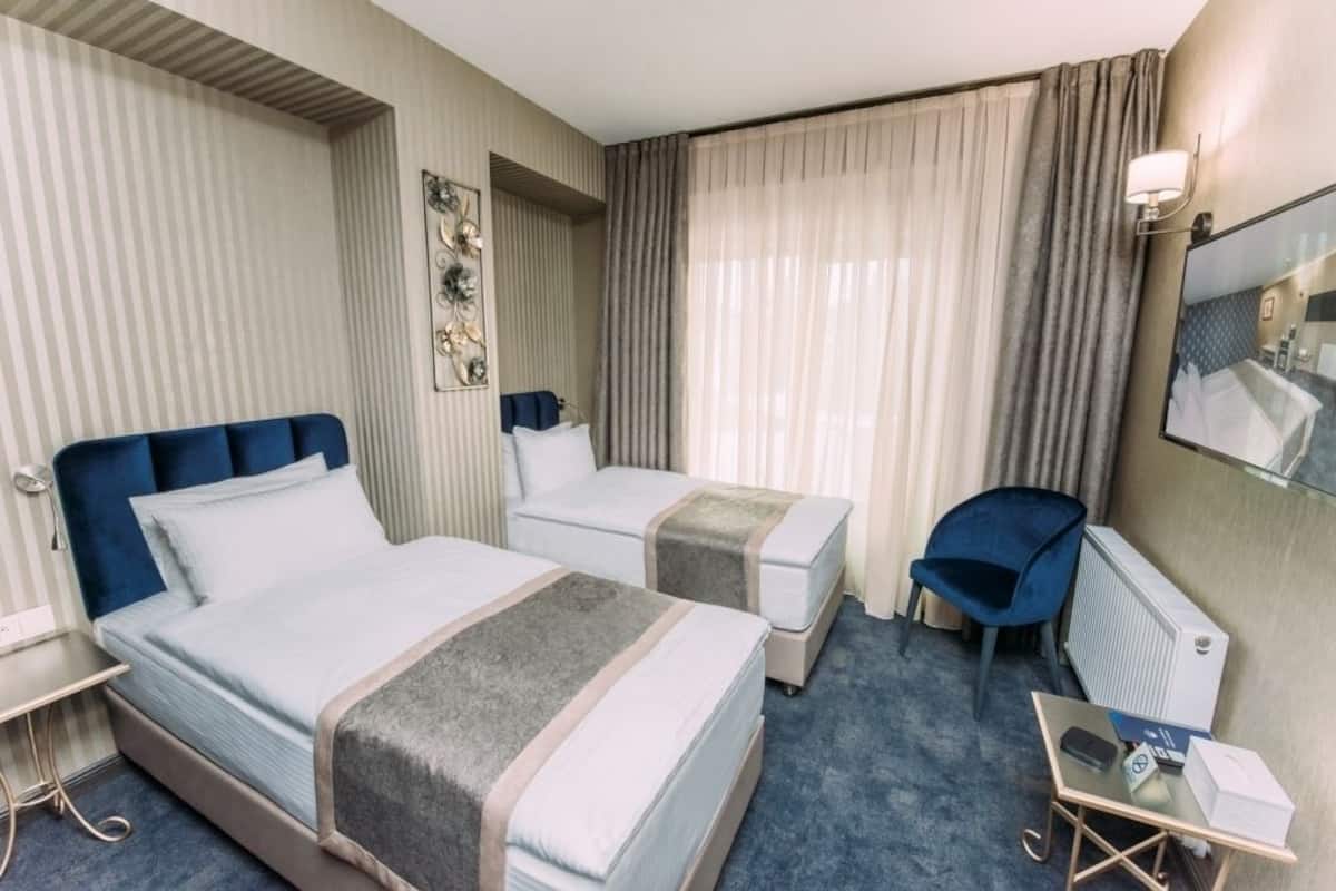 Deluxe Twin kamer | Luxe beddengoed, een kluis op de kamer, geluiddichte muren, gratis wifi