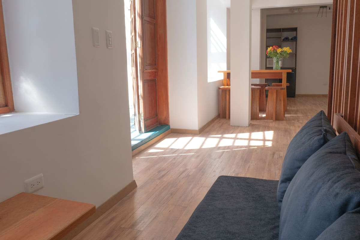 comfort single room | living area | 30-inch smart tv with digital channels, netflix, streaming services