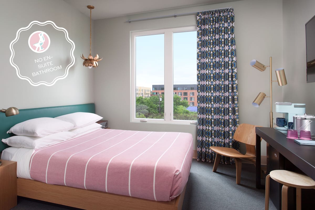 Standard Room, 1 Queen Bed, City View (Cabin Queen Room with Shared Private Restroom) | 1 bedroom, Egyptian cotton sheets, premium bedding, memory foam beds