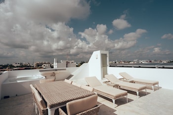 Deluxe Apartment, 1 Bedroom, Hot Tub | Terrace/patio at Antera Hotel & Residences