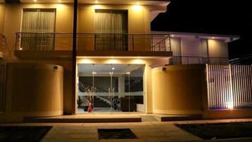 Front of property – evening/night