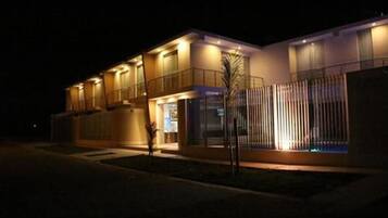 Front of property – evening/night