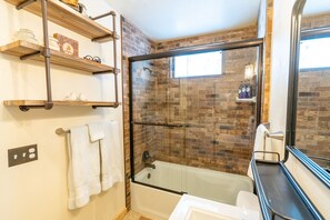 Hair dryer, towels - Shady Pines: Cozy Cabin w/ Hot Tub, Forest Views, & Pet-Friendly (South lake Tahoe)