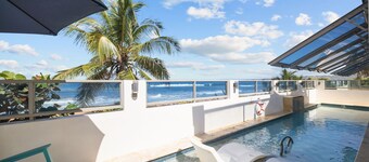 Historic Beachfront Villa, Saltwater Pool & Breathtaking Ocean Views l 14 guests