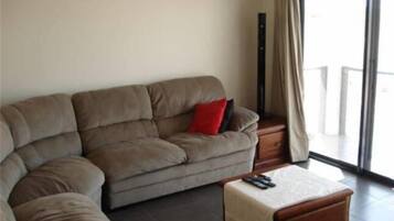 Una televisión, un reproductor de DVD