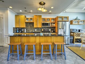 Fridge, microwave, oven, stovetop - Direct Beach Access and Expansive Atlantic Ocean Views! (North Wildwood)